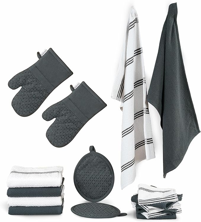 LANE LINEN Kitchen Towels and Dishcloths Sets by LaneLinen