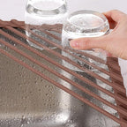 Tomorotec Compact Silicone-Coated Triangle Dish Drying Rack - Image 8