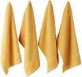 DII Basic Terry Collection Waffle Dishtowel Set, Solid Mustard, 4 Piece by DII