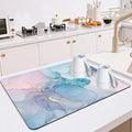 Dish Drying Mat for Multiple Usage. Super Absorbent, Easy clean, Quick dry by Mokiwala