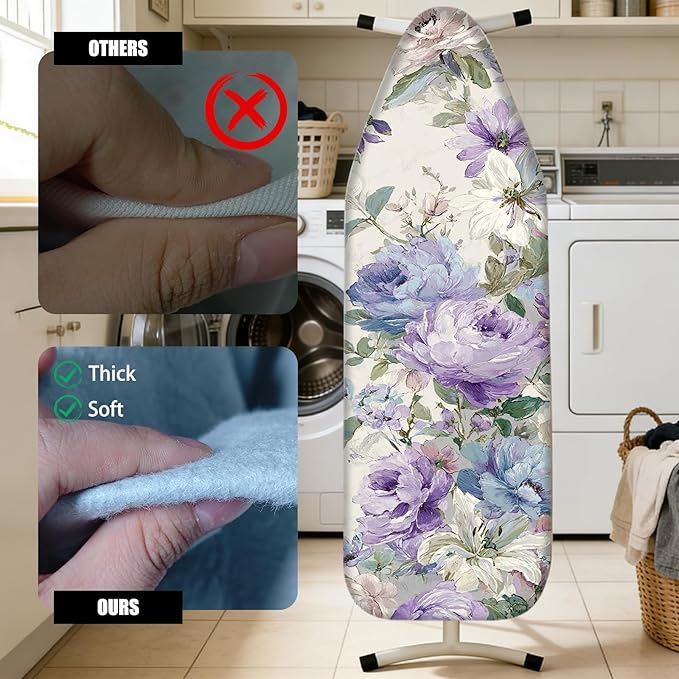 Nuxovilar Ironing Board Cover Needle Cotton 15x54 Inches | Ironing Board Cover - Image 4