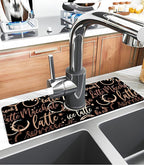 Kitchen Sink Splash Guard Faucet Mat Super Absorbent Fast Drying Mat Sink - Image 2