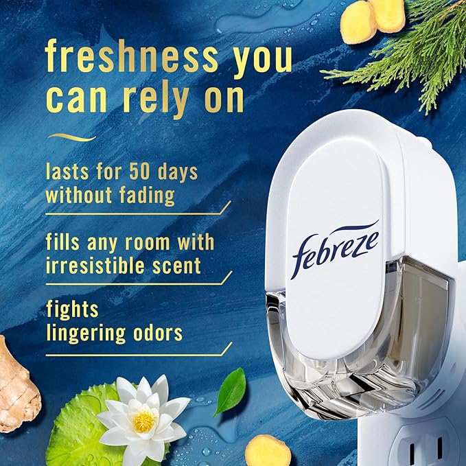 Febreze Plug In Air Freshener, Odor-Fighting Scented Oil Refill, Air Fresheners - Image 2
