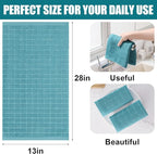 Homaxy 100% Cotton Terry Kitchen Towels, Checkered Designed, Soft and Super - Image 5
