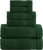 Elegant Comfort Luxury 6-Piece Towel Set, Premium Soft 100% Turkish Cotton by ELEGANTCOMFORT