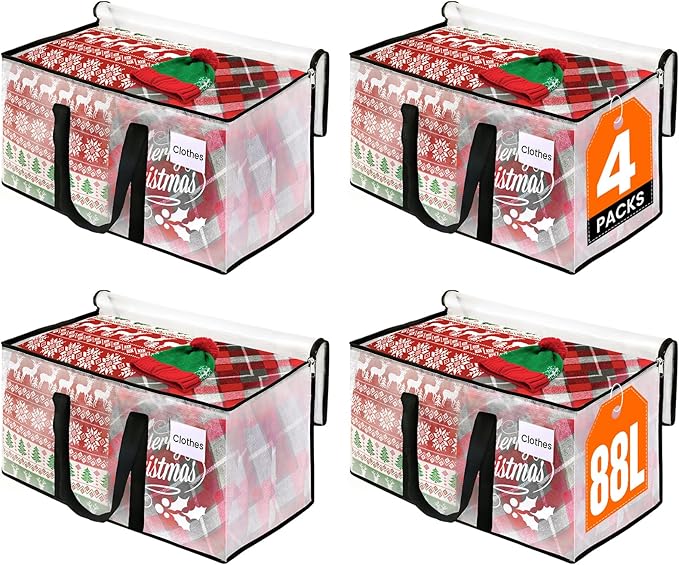 Clear Moving Bags Heavy Duty Extra Large, Moving Supplies by RoomHacks