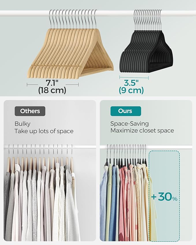 SONGMICS Baby Kids Hangers 50 Pack - Image 4