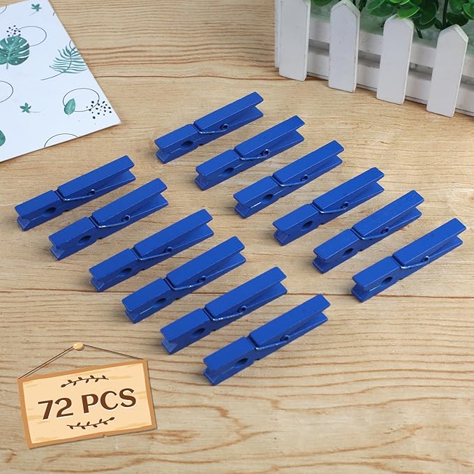 Phinus 72 Pcs Wooden Clothes Pins, 2.9 Inch Clothes Pins - Image 5