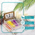 Maitys 12 Pcs Clear Drawer Organizer 9 x 3 x 2 Inches Plastic Rectangle Trays - Image 3