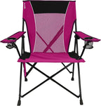 Kijaro Dual Lock Portable Camping Chairs - Enjoy the Outdoors with a Versatile Folding Chair for Sports, Lawn - Dual Lock Feature Locks Position – Hanami Pink - Image 4