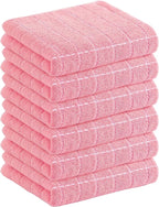 Homaxy 100% Cotton Terry Kitchen Towels, Checkered Designed, Soft and Super by Homaxy