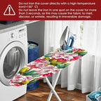 Nuxovilar Red & White Floral Pattern Ironing Board Cover, 15×54 inch, Fits Most - Image 6