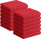 Homaxy 100% Cotton Terry Kitchen Towels, Checkered Designed, Soft and Super by Homaxy