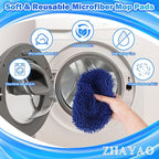 Coral Fleece Mop Pads, Reusable Wet/Dry Compatible - Image 4