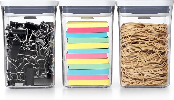 OXO Good Grips 3-PC Small Square Short POP Container Set - Image 8