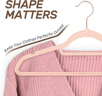 Velvet Hangers 30 Pack with Rose Gold Hooks, Space Saving & Heavy Duty Slim - Image 5