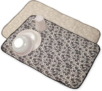 2 Pack Printed Dish Drying Mats by Homewear