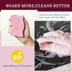 Kitchen Sponges – 12 Pack – Non-Scratch Dual-Sided Cellulose Scrub Sponges - Image 4
