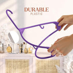 Plastic Hangers 50 Pack Purple - Image 4