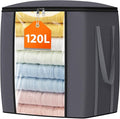 120L Extra Large Clothes Storage Bags, Foldable Blanket Storage and Organization by Unknown