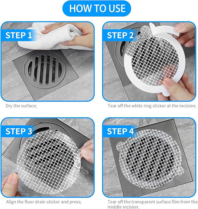 25pcs Disposable Shower Drain Hair Catcher Hair Trap - Image 6