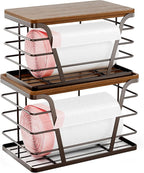 2 Pack Stackable Kitchen Organization, Counter Organizers and Pantry by TrashBagHolder