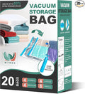 20 Pack Vacuum Storage Bags, Space Saver Bags, Vacuum Sealed Bags by WTREE