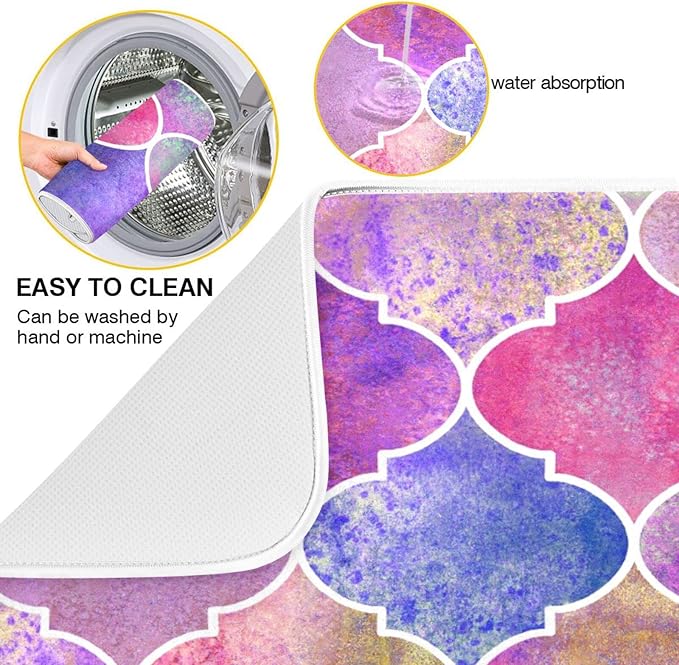 senya Super Absorbent Dish Drying Mat, Microfiber Fast-Drying Dish Mat - Image 2