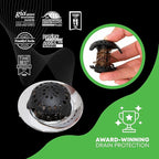 SinkShroom Ultra Bathroom Sink Drain Protector, Stainless Steel, Matte Black - Image 6