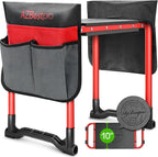 Garden Kneeler and Seat Heavy Duty,Upgraded Foldable Gardening Stool Widened to 10" Stable Wear-Resistant Prevent Knee and Back Pain, Bench High-End 2 Large Tool Bags Gift for Women by AZBestPro