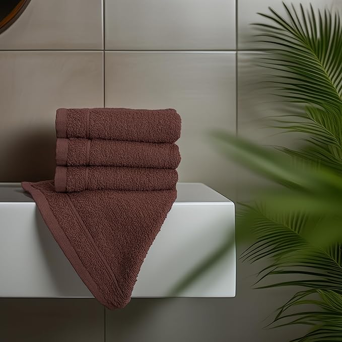 Tens Towels Pack of 12 Washcloths, 12 x 12 Inches, Lighter Weight, Quick to Dry - Image 4