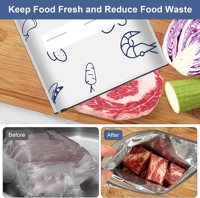 30 PCS Reusable Aluminum Foil Sealable Storage Bags, 2026 New Resealable Vacuum - Image 6