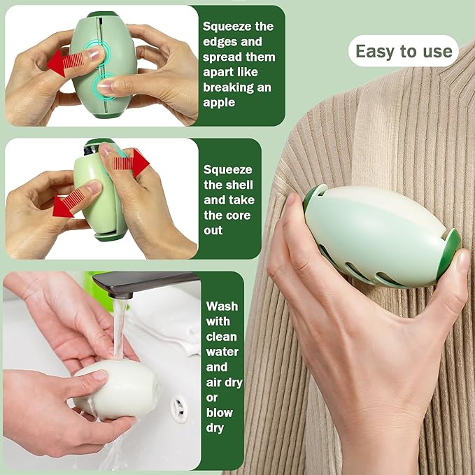 Washable Reusable Lint Roller for Clothes, Lint Rollers for Pet Hair Extra - Image 3