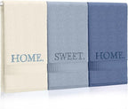3 Pcs Home Sweet Home Hand Towels Farmhouse Decorative Embroidered Bathroom by FuWeave