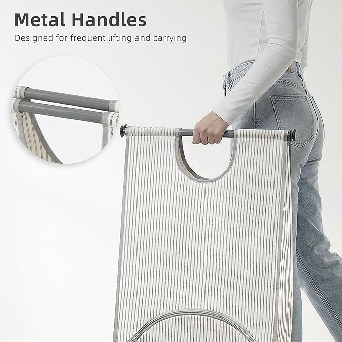 STORAGE MANIAC Wall Mount Laundry Hamper, Hanging Laundry Bag - Image 4