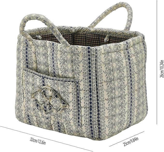 Quilted Fabric Storage Basket - Image 4