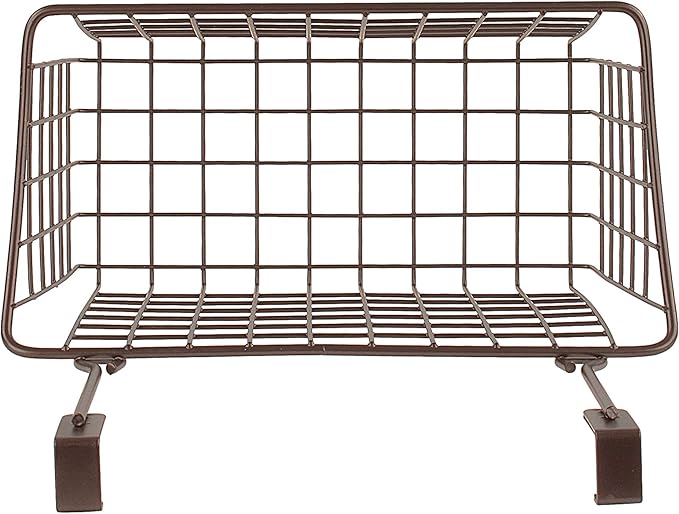 Spectrum Medium Cabinet Door Wire Basket Grid Over Cabinet Organizer Bronze - Image 4