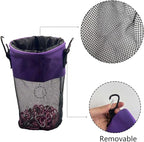Mesh Clothespin Bag with Drawstring, Hanging Laundry Pin Storage Organizer - Image 4