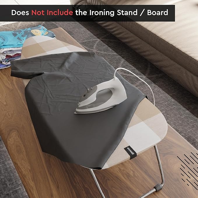 Encasa XO Ironing Board Cover and Pad 28"x12" - 4mm Felt Mini Iron Board Cover - Image 3