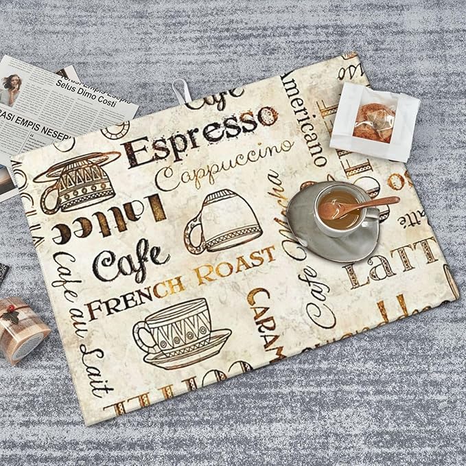 2Pcs Dish Drying Mats Faucet Mats Sets Large Size Coffee Mats Sink Faucet Mat - Image 9