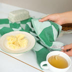 sea me at home Kitchen Towels, French Jacquard 100% Cotton Gingham Check Tea - Image 9