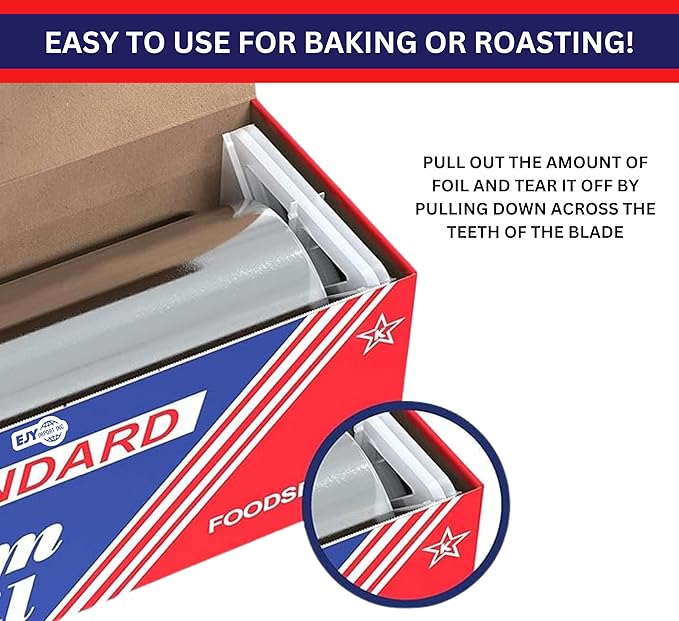 Standard Premium Aluminum Foil | 12”x1000 Feet Long | Industrial Size and - Image 6