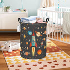 FANKANG Storage Basket, Nursery Hamper Canvas Laundry Basket Foldable - Image 4