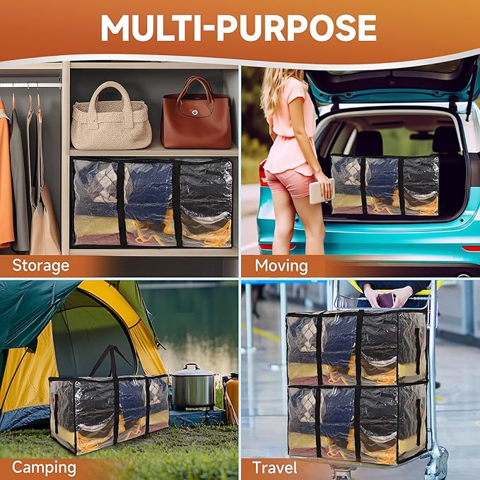 CONGREGATE 8 Pack Extra Large Moving Bags - Image 9