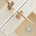 23.6" Faucet Mat for Kitchen Sink, Long Diatomite Fast Drying Stone Sink Tray by LushSpring