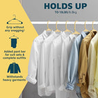 Lifemaster Plastic Clothes Hangers – Heavy Duty Hanger Set, - Image 11