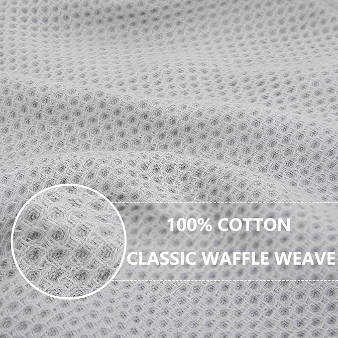 Homaxy 100% Cotton Waffle Weave Kitchen Dish Towels, Ultra Soft Absorbent Quick - Image 2