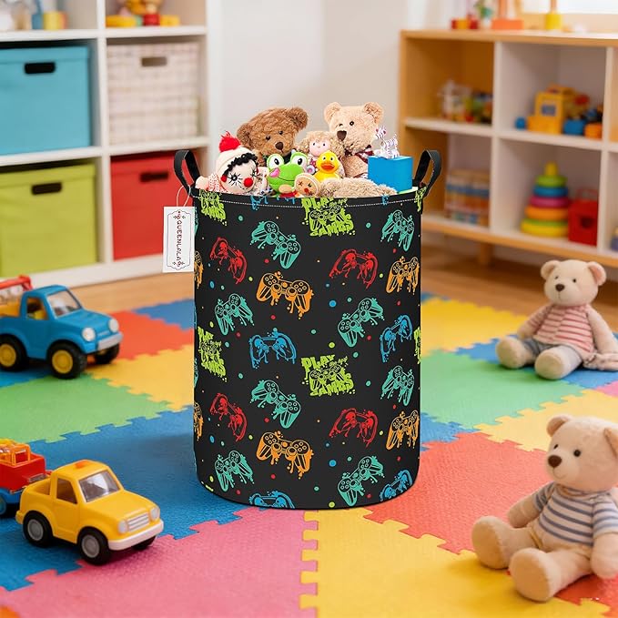QUEENLALA Large Storage Basket, Laundry Hamper/Bathroom/Home Decor/Collapsible - Image 6