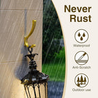 4 Pack Gold Large Wall Hooks For Hanging Heavy Duty, Coat Wall, Hanger Mounted - Image 4