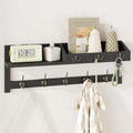 AMBIRD Wall Hooks with Shelf, 26.57 Inch Entryway Wood Coat Hooks by AMBIRD